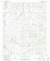Piedmont Oklahoma Historical topographic map, 1:24000 scale, 7.5 X 7.5 Minute, Year 1966