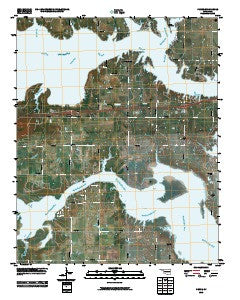 Pierce Oklahoma Historical topographic map, 1:24000 scale, 7.5 X 7.5 Minute, Year 2010