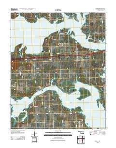 Pierce Oklahoma Historical topographic map, 1:24000 scale, 7.5 X 7.5 Minute, Year 2012