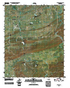 Pittsburg Oklahoma Historical topographic map, 1:24000 scale, 7.5 X 7.5 Minute, Year 2010
