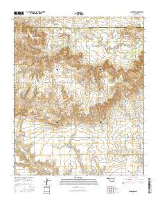 Plainview Oklahoma Current topographic map, 1:24000 scale, 7.5 X 7.5 Minute, Year 2016