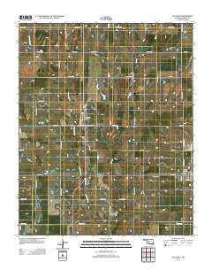 Pocasset Oklahoma Historical topographic map, 1:24000 scale, 7.5 X 7.5 Minute, Year 2012