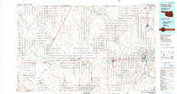 Ponca City Oklahoma Historical topographic map, 1:100000 scale, 30 X 60 Minute, Year 1985