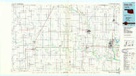 Ponca City Oklahoma Historical topographic map, 1:100000 scale, 30 X 60 Minute, Year 1985