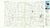 Ponca City Oklahoma Historical topographic map, 1:100000 scale, 30 X 60 Minute, Year 1985