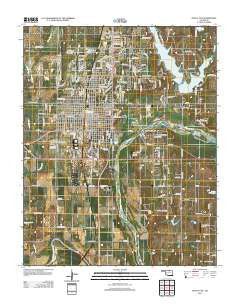 Ponca City Oklahoma Historical topographic map, 1:24000 scale, 7.5 X 7.5 Minute, Year 2012