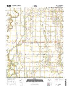 Ponca City NW Oklahoma Current topographic map, 1:24000 scale, 7.5 X 7.5 Minute, Year 2016