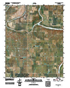 Ponca City SE Oklahoma Historical topographic map, 1:24000 scale, 7.5 X 7.5 Minute, Year 2010