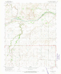 Pond Creek NW Oklahoma Historical topographic map, 1:24000 scale, 7.5 X 7.5 Minute, Year 1968