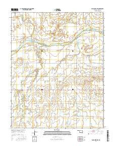 Pond Creek NW Oklahoma Current topographic map, 1:24000 scale, 7.5 X 7.5 Minute, Year 2016