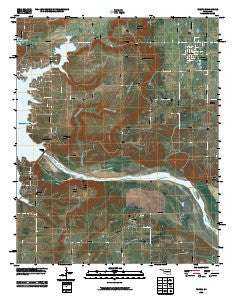 Porum Oklahoma Historical topographic map, 1:24000 scale, 7.5 X 7.5 Minute, Year 2010