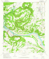 Porum Oklahoma Historical topographic map, 1:24000 scale, 7.5 X 7.5 Minute, Year 1963
