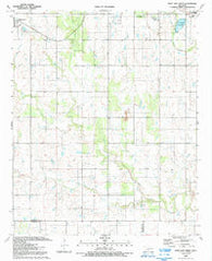 Post Oak Creek Oklahoma Historical topographic map, 1:24000 scale, 7.5 X 7.5 Minute, Year 1991
