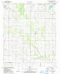 Post Oak Creek Oklahoma Historical topographic map, 1:24000 scale, 7.5 X 7.5 Minute, Year 1991