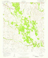 Post Oak Creek Oklahoma Historical topographic map, 1:24000 scale, 7.5 X 7.5 Minute, Year 1956