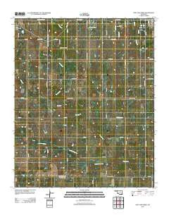Post Oak Creek Oklahoma Historical topographic map, 1:24000 scale, 7.5 X 7.5 Minute, Year 2012