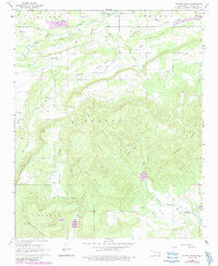 Potato Peaks Oklahoma Historical topographic map, 1:24000 scale, 7.5 X 7.5 Minute, Year 1968