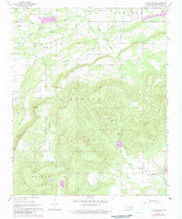 Potato Peaks Oklahoma Historical topographic map, 1:24000 scale, 7.5 X 7.5 Minute, Year 1968