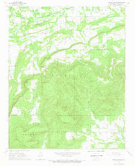 Potato Peaks Oklahoma Historical topographic map, 1:24000 scale, 7.5 X 7.5 Minute, Year 1968