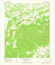 Potato Peaks Oklahoma Historical topographic map, 1:24000 scale, 7.5 X 7.5 Minute, Year 1968