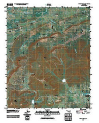 Potato Peaks Oklahoma Historical topographic map, 1:24000 scale, 7.5 X 7.5 Minute, Year 2010