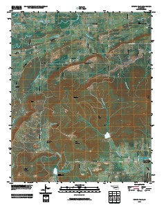 Potato Peaks Oklahoma Historical topographic map, 1:24000 scale, 7.5 X 7.5 Minute, Year 2010