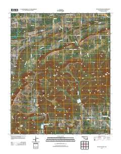 Potato Peaks Oklahoma Historical topographic map, 1:24000 scale, 7.5 X 7.5 Minute, Year 2012