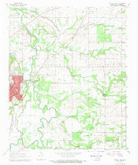 Poteau East Oklahoma Historical topographic map, 1:24000 scale, 7.5 X 7.5 Minute, Year 1968