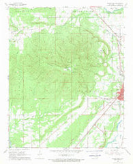 Poteau West Oklahoma Historical topographic map, 1:24000 scale, 7.5 X 7.5 Minute, Year 1968