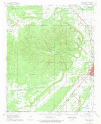 Poteau West Oklahoma Historical topographic map, 1:24000 scale, 7.5 X 7.5 Minute, Year 1968