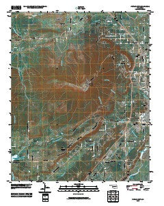 Poteau West Oklahoma Historical topographic map, 1:24000 scale, 7.5 X 7.5 Minute, Year 2010