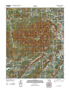 Poteau West Oklahoma Historical topographic map, 1:24000 scale, 7.5 X 7.5 Minute, Year 2012