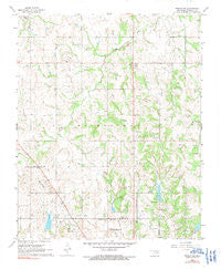 Prague SW Oklahoma Historical topographic map, 1:24000 scale, 7.5 X 7.5 Minute, Year 1967