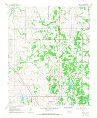 Prague SW Oklahoma Historical topographic map, 1:24000 scale, 7.5 X 7.5 Minute, Year 1967