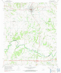 Prague Oklahoma Historical topographic map, 1:24000 scale, 7.5 X 7.5 Minute, Year 1967