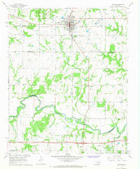 Prague Oklahoma Historical topographic map, 1:24000 scale, 7.5 X 7.5 Minute, Year 1967