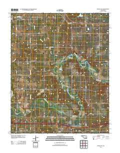 Prague NE Oklahoma Historical topographic map, 1:24000 scale, 7.5 X 7.5 Minute, Year 2012