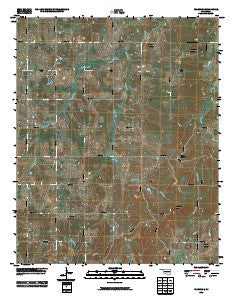 Prague SE Oklahoma Historical topographic map, 1:24000 scale, 7.5 X 7.5 Minute, Year 2010