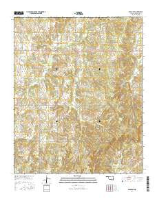Prague SE Oklahoma Current topographic map, 1:24000 scale, 7.5 X 7.5 Minute, Year 2016