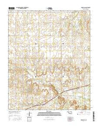 Prairie Hill Oklahoma Current topographic map, 1:24000 scale, 7.5 X 7.5 Minute, Year 2016