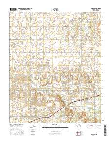 Prairie Hill Oklahoma Current topographic map, 1:24000 scale, 7.5 X 7.5 Minute, Year 2016