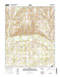Prentiss Oklahoma Current topographic map, 1:24000 scale, 7.5 X 7.5 Minute, Year 2016