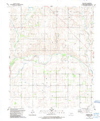 Prentiss Oklahoma Historical topographic map, 1:24000 scale, 7.5 X 7.5 Minute, Year 1989