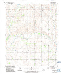 Prentiss Oklahoma Historical topographic map, 1:24000 scale, 7.5 X 7.5 Minute, Year 1989
