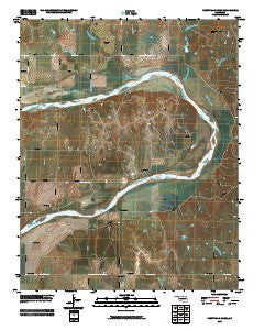 Prettyhair Creek Oklahoma Historical topographic map, 1:24000 scale, 7.5 X 7.5 Minute, Year 2009