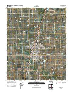 Pryor Oklahoma Historical topographic map, 1:24000 scale, 7.5 X 7.5 Minute, Year 2012