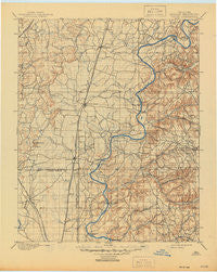 Pryor Oklahoma Historical topographic map, 1:125000 scale, 30 X 30 Minute, Year 1901