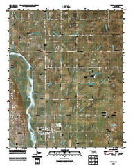 Purcell Oklahoma Historical topographic map, 1:24000 scale, 7.5 X 7.5 Minute, Year 2010