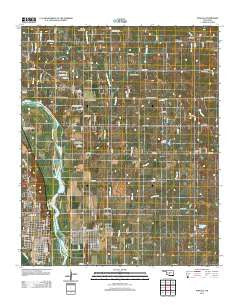 Purcell Oklahoma Historical topographic map, 1:24000 scale, 7.5 X 7.5 Minute, Year 2012