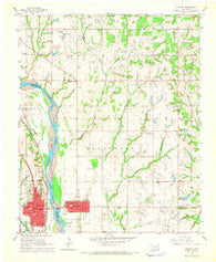 Purcell Oklahoma Historical topographic map, 1:24000 scale, 7.5 X 7.5 Minute, Year 1965